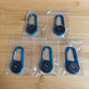 NWT NIB Lot of 5 Land’s End Compass Caribiners
